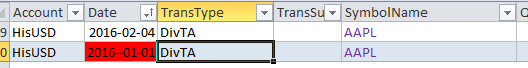 Example of bad date data